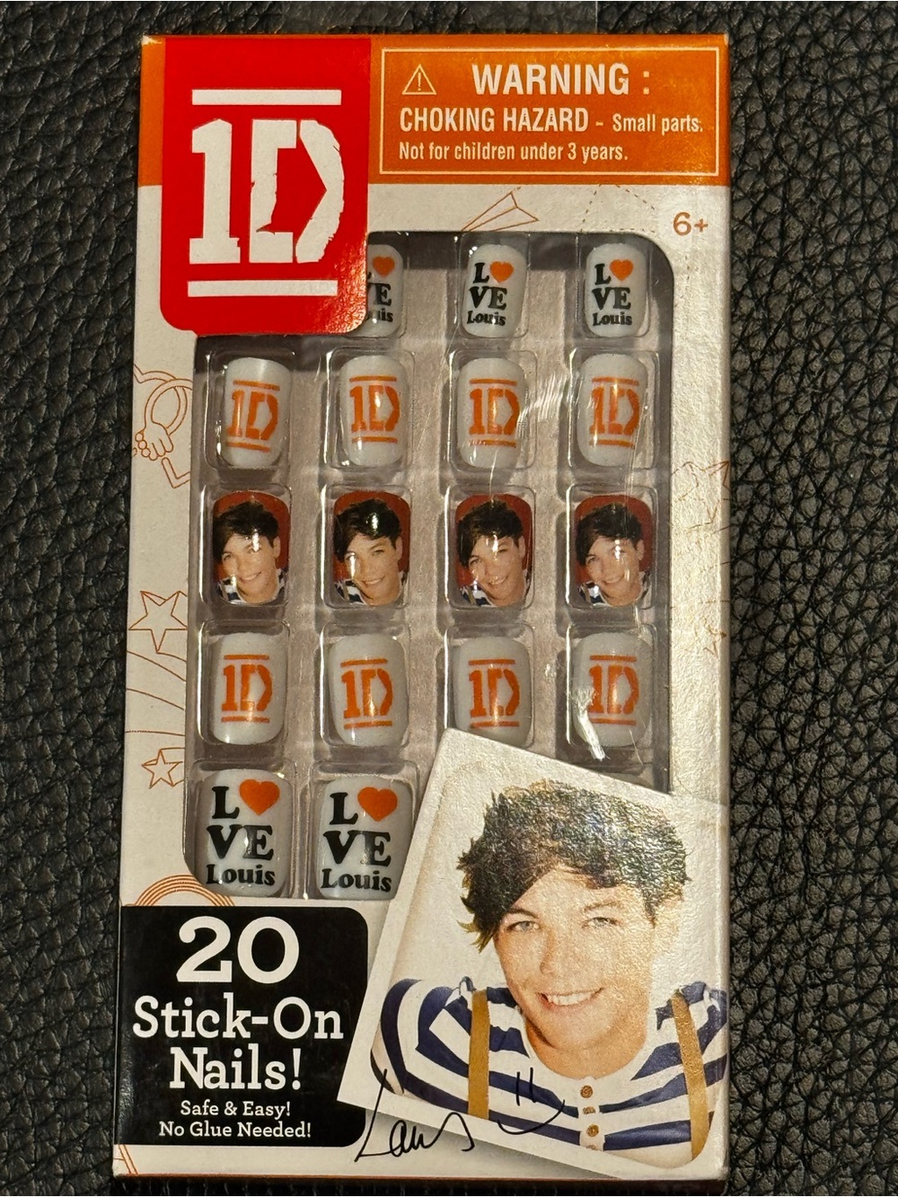 One Direction I love Louis 1D Stick-On Nail Set